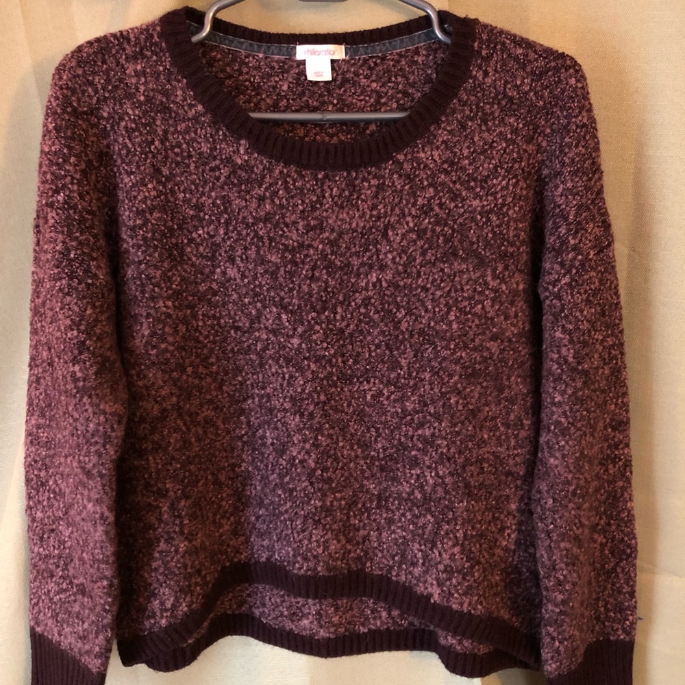 Cozy Purple Sweater 🍁